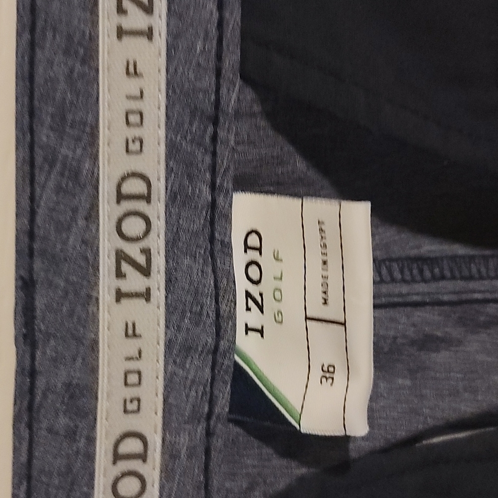 Men's Izod size 36 blue golf short - Picture 4 of 5
